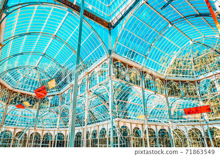 Indoor view of Crystal Palace (Palacio de Cristal) in Buen Park Indoor view of Crystal Palace (Palacio de Cristal) in Buen Park 71863549