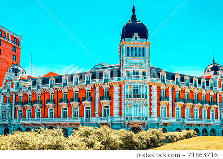 Palacio on Spain Square (Plaza de Espana) is a large square, a Palacio on Spain Square (Plaza de Espana) is a large square, a 71863716