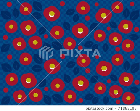 椿格子圖案 71865195