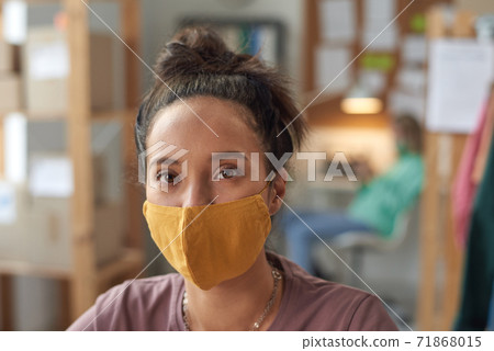 Woman in protective mask Woman in protective mask 71868015