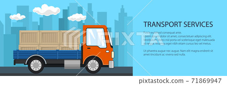 Transport services and logistics banner Transport services and logistics banner 71869947