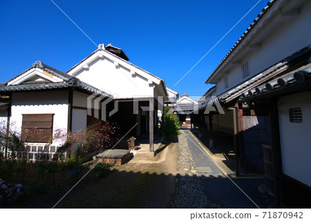 重要的傳統建築保護區 岡山縣大田郡八千町八千宿區本人石井一家之內 照片素材 圖片 圖庫