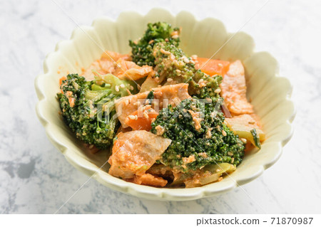 Broccoli with sesame miso Broccoli with sesame miso 71870987