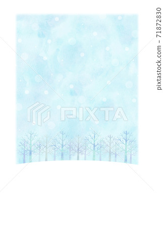 冬天樹明信片 冬天樹明信片 71872830