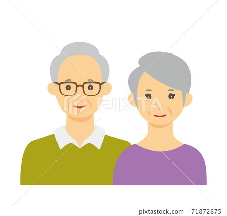 一對老夫婦的例證 71872875