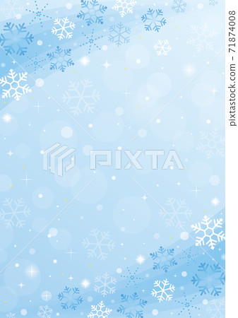 Snowflake background illustration blue vertical - Stock Illustration ...