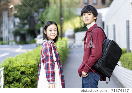 Men and women in their 20s Men and women in their 20s 71874157