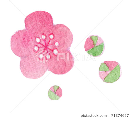 新年的幸運符,水彩插圖,新年賀卡材料 新年的幸運符,水彩插圖,新年賀卡材料 71874637