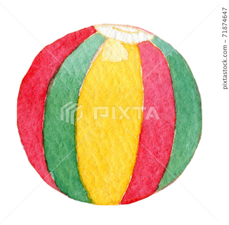 New Year's lucky charm watercolor illustration New Year's card material 71874647