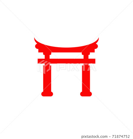 Dojo building icon logo design template 71874752