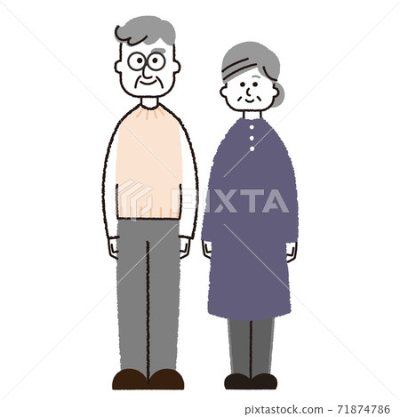 Old couple with a smile 2 Old couple with a smile 2 71874786