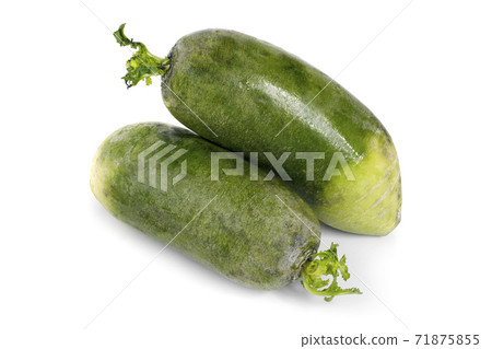 green Radish isolated on a white background 71875855
