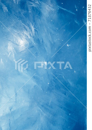 blue frozen texture of ice 71876432