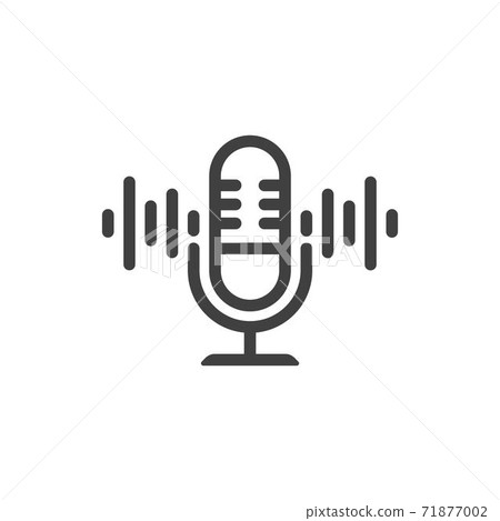 Podcast Vector icon design illustration Podcast Vector icon design illustration 71877002