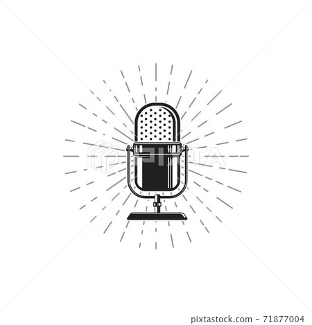 Podcast Vector icon design illustration 71877004