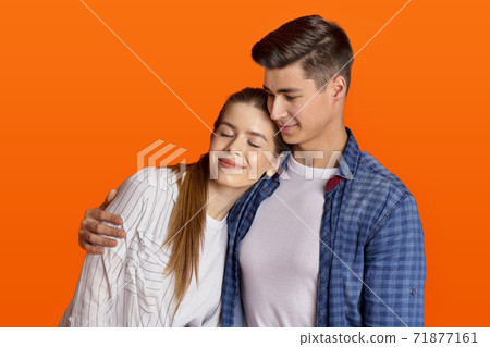 Spare time and natural emotions of love of students on date Spare time and natural emotions of love of students on date 71877161