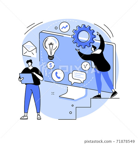 Workflow process abstract concept vector illustration. Workflow process abstract concept vector illustration. 71878549