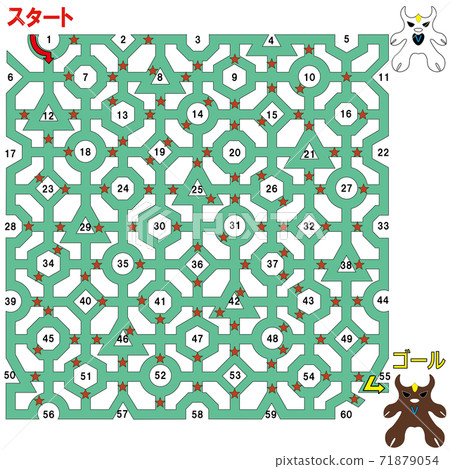 Ushi-kun's Maze 6 (Circular / Polygon and Cow Character) Ushi-kun's Maze 6 (Circular / Polygon and Cow Character) 71879054
