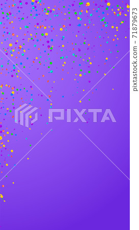 Festive fair confetti. Celebration stars. Bright c 71879673
