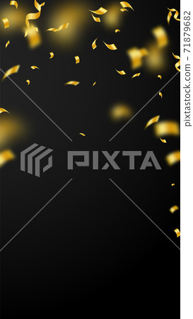 Streamers and confetti. Gold streamers tinsel and Streamers and confetti. Gold streamers tinsel and 71879682
