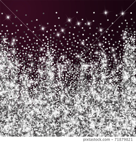 Sparkling silver luxury sparkling confetti. Scatte Sparkling silver luxury sparkling confetti. Scatte 71879821