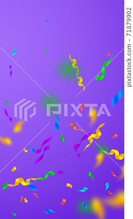 Streamers and confetti. Festive streamers tinsel a 71879902