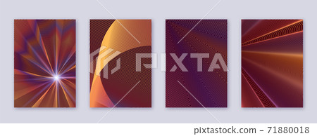Art business card. Abstract lines modern brochure Art business card. Abstract lines modern brochure 71880018