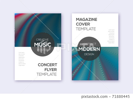 Modern cover design template set. Red white blue a 71880445