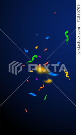 Streamers and confetti. Colorful streamers tinsel  71880708