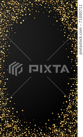 Festive modern confetti. Celebration stars. Gold c Festive modern confetti. Celebration stars. Gold c 71880711