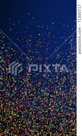 Festive positive confetti. Celebration stars. Chil Festive positive confetti. Celebration stars. Chil 71880717