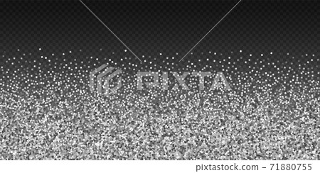 Silver glitter luxury sparkling confetti. Scattere Silver glitter luxury sparkling confetti. Scattere 71880755