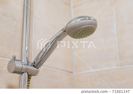 Close up of modern luxury and light shower bar Close up of modern luxury and light shower bar 71881147