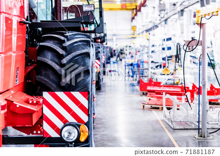 Assembly workshop at big industrial plant selective focus Assembly workshop at big industrial plant selective focus 71881187