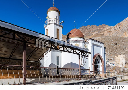 Mosque in mountains in balkar village in North Caucasus Mosque in mountains in balkar village in North Caucasus 71881191