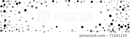 Scattered random black dots. Dark points dispersio Scattered random black dots. Dark points dispersio 71881259