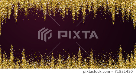 Gold triangles glitter luxury sparkling confetti. Gold triangles glitter luxury sparkling confetti. 71881450