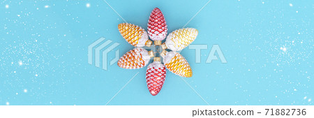 Christmas toys cones. Christmas toys cones. 71882736