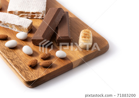 Assortment of Christmas nougat and marzipan 71883200