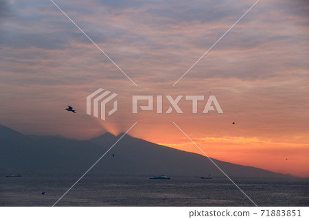 Stunning sunset over Samboan in Cebu  Island in Philippines 71883851