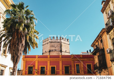 Andalusia with Colorful building and old architecture in Spain Andalusia with Colorful building and old architecture in Spain 71884796