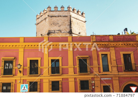 Andalusia with Colorful building and old architecture in Spain Andalusia with Colorful building and old architecture in Spain 71884797