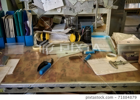 Workspace of an engineer. 71884879