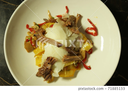 Beef and parmesan pasta. Beef and parmesan pasta. 71885133