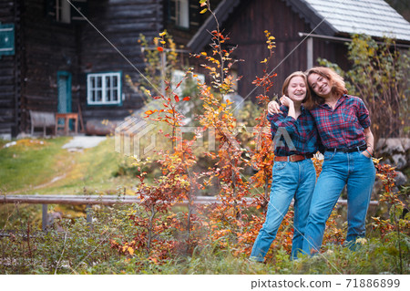 happy girls in the mountains happy girls in the mountains 71886899