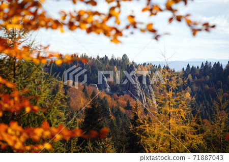 Tustan Fortress in the Carpathians 71887043