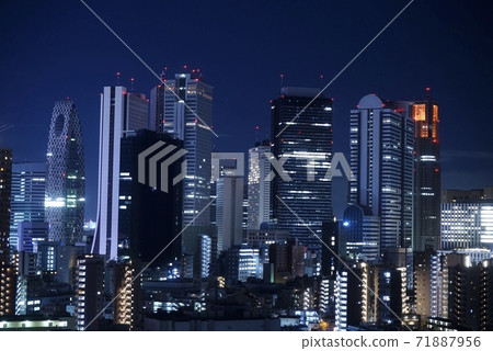 Nishi-Shinjuku Buildings Night View Nishi-Shinjuku Buildings Night View 71887956