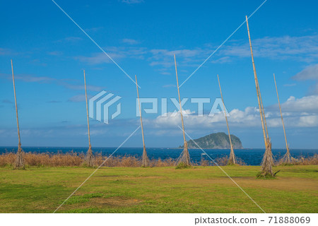 view of Keelung islet from Chaojing Park, keelung city, taiwan 71888069