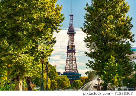 Sapporo TV Tower Urban Landscape Olympic Marathon Sapporo TV Tower Urban Landscape Olympic Marathon 71888367