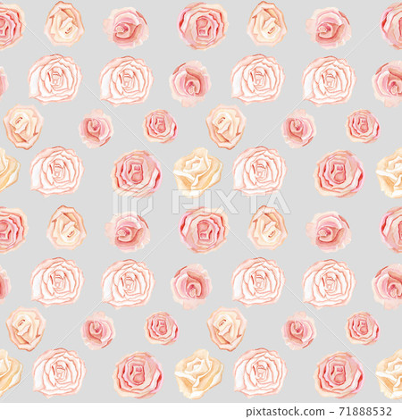 Floral seamless pattern background with roses on grey background Floral seamless pattern background with roses on grey background 71888532